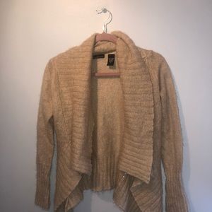 cream/brown sweater